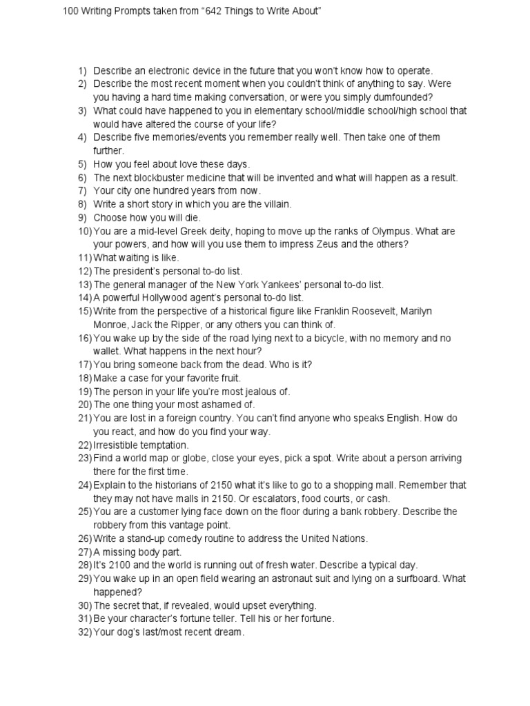 642 things to write about