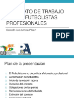 Contrato de Trabajo de Los Futbolistas Profesionales