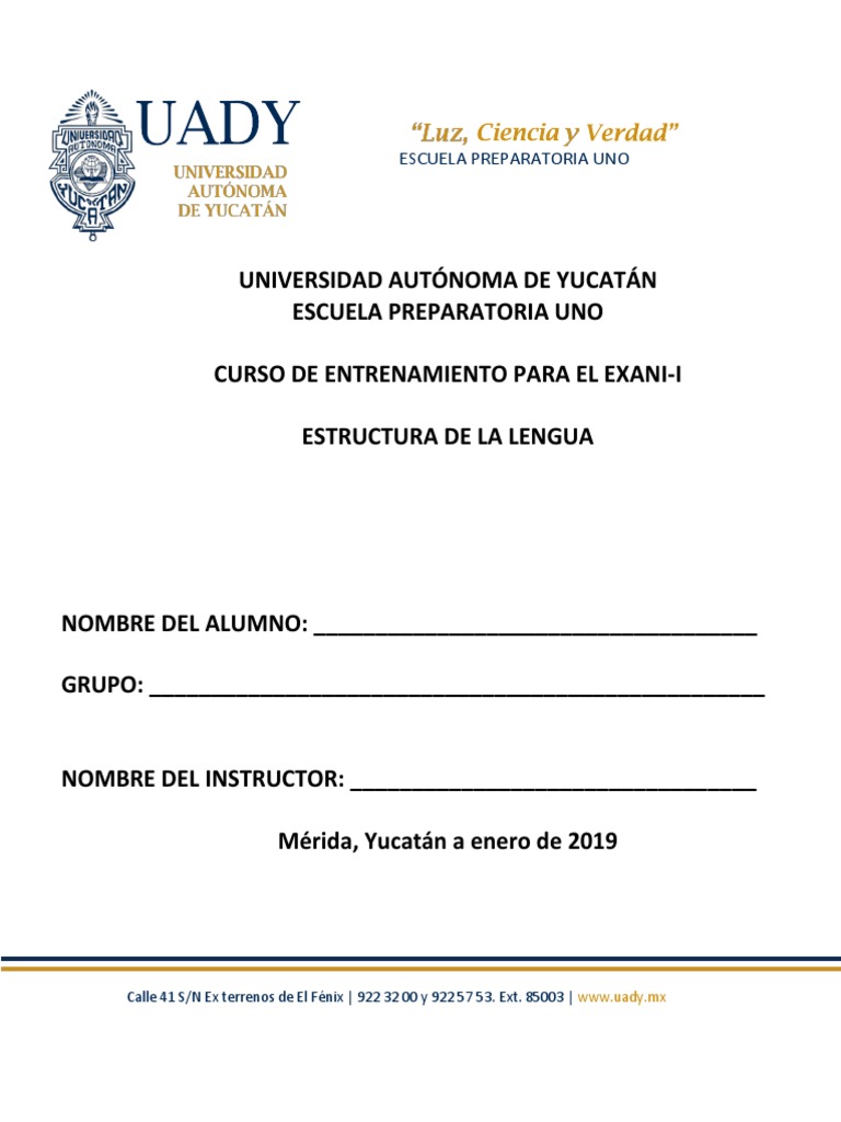 Estructura de la Lengua en Español | PDF | Artes del Lenguaje y ...