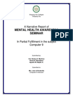 Mental Health Awareness Seminar Report