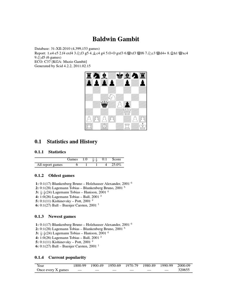 Baldwin Gambit | PDF