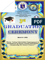 Graduation Program Cover, Recognition and Moving Up