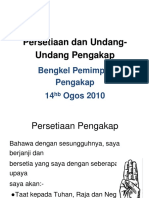 Persetiaan Dan Undang-Undang Pengakap