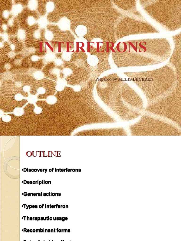 Overview of Interferons and Their Uses | PDF | Interferon | Interferon ...