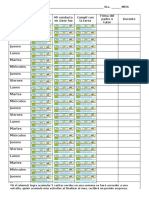 Registro de Trabajo, Conducta y Tareas Mensules