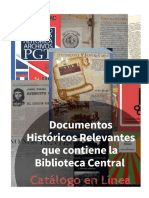 Documentos Historicos Relevantes - Catalogo en Linea