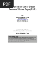 Download rachmath pengenalan dasar php by anon-799123 SN4503524 doc pdf