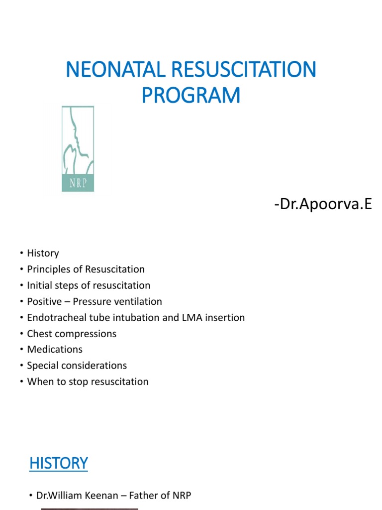 Neonatal Resuscitation Program