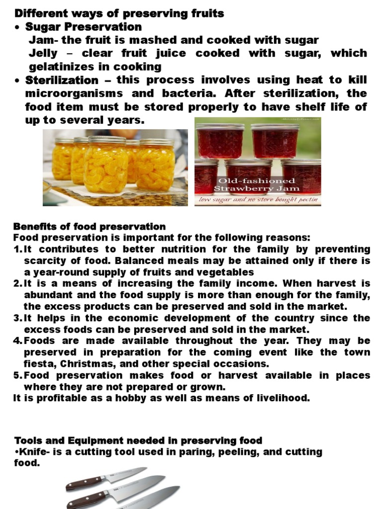 Tle Food Preservation Pdf