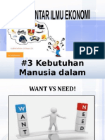 Pertemuan 3 Kebutuhan Manusia Dalam Ekonomi