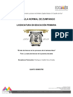 Informe Final Del QUINTO SEMESTRE Sobre La Lectoescritura