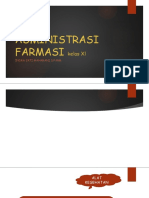 ADMINISTRASI FARMASI Kelas XL p1