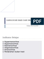 Gangguan Haid (Kamis, 13-02-20)