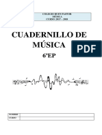 Cuaderno de Musica - 6primaria