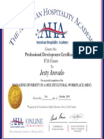 AHA Certificate