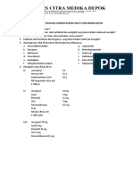 Soal Pre Test Instalasi Farmasi Citra Medika