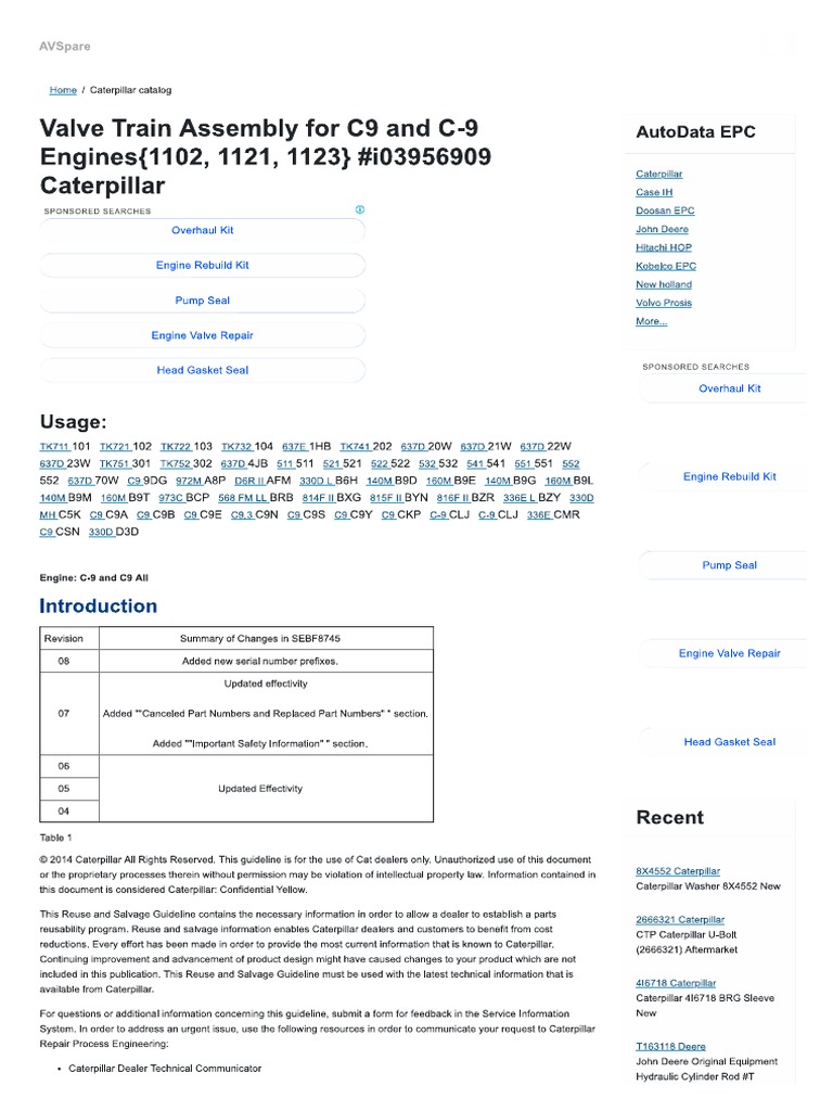Valve Train Assembly | PDF