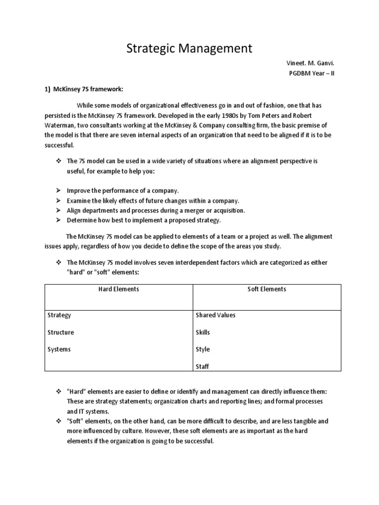 Strategic Management Frameworks Explained | PDF | Swot Analysis ...