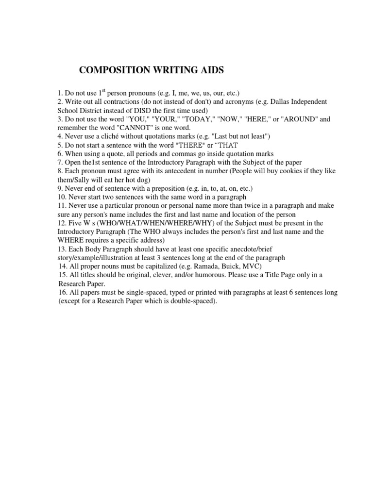 Composition Writing | PDF