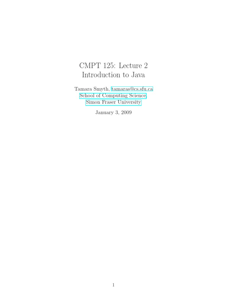 Introduction to Java Programming Basics | PDF | Computers