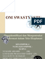 Mengidentifikasi Dan Mengontruksi Informasi Dalam Teks Eksplanasi