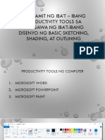 Paggamit NG Iba't - Ibang Productivity Tools Sa