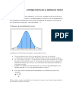 Informe de La Distribución Normal