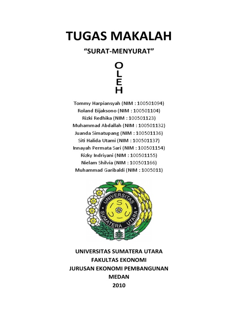 Makalah Surat Menyurat