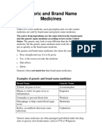 GenericBrandMedicines