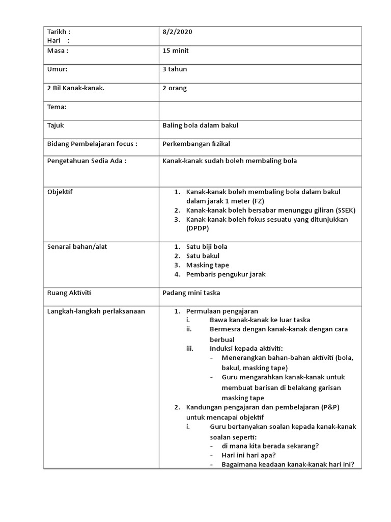 Rpa Fizikal Pdf