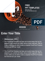 Grains of Coffee Food PPT Templates Widescreen1