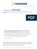 Resource Planning Software - Create A Plan