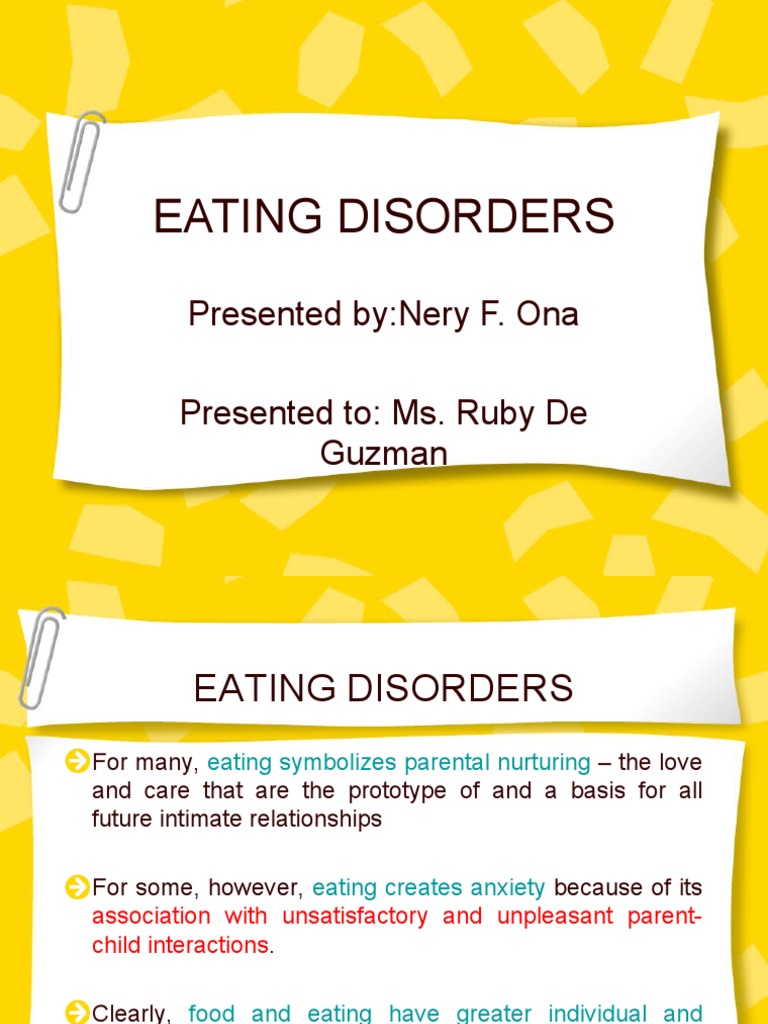 Overview of Eating Disorders | PDF | Bulimia Nervosa | Eating Disorder