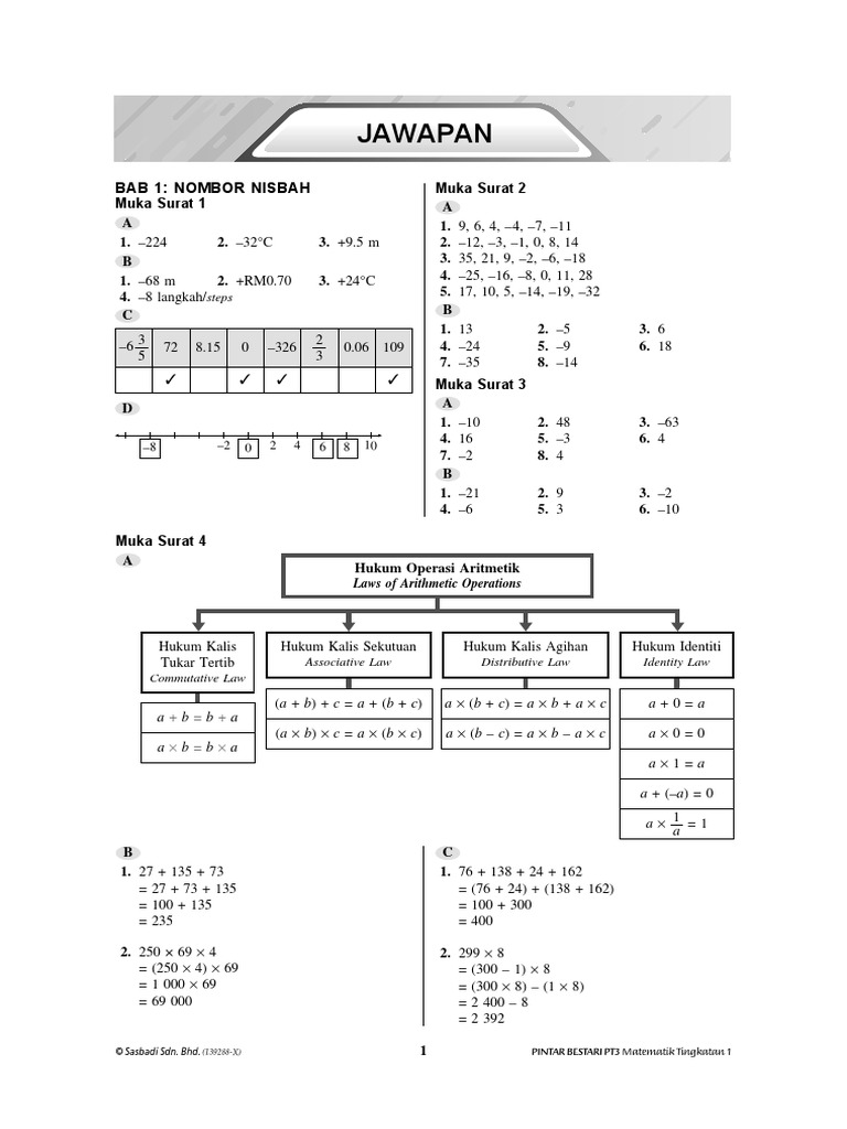 Jawapan Modul Aktiviti Pintar Bestari Matematik Tingkatan 1 Pdf