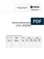 Especificaciones de Arquitectura Comedor Industrial