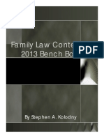 2013 Family Law Contempts Cover and Benchbook
