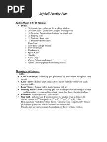 Softball Practice Plan