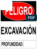 Peligro - Excavaciones - A3