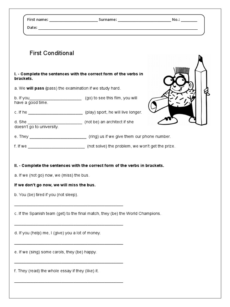 First Conditional | PDF | Language Arts & Discipline