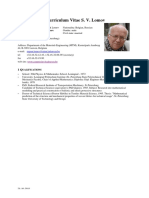 CV and Bibliography SVLomov