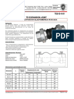 TD2-D-4-01 Junta de expansión elastomérica roscada