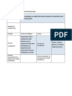 Perfil Del Proyecto de Investigacion