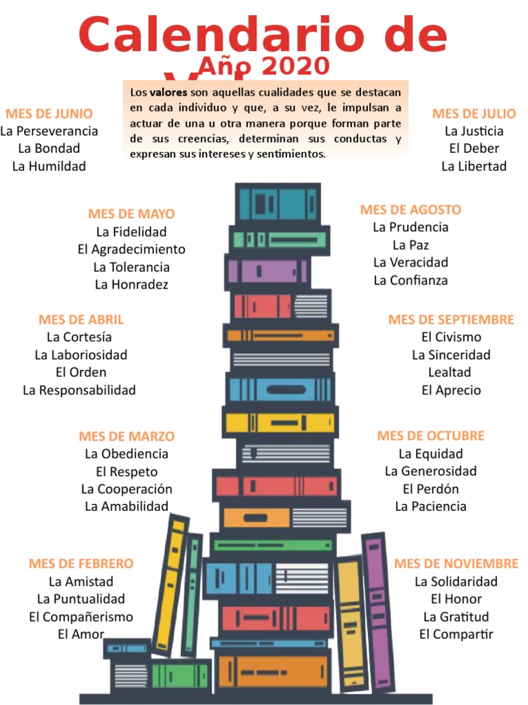 Calendario de Valores 2020 | PDF