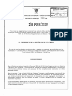 Decreto 286 Del 26 de Febrero de 2020