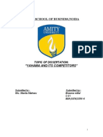 Yamaha Final Dissertation Report