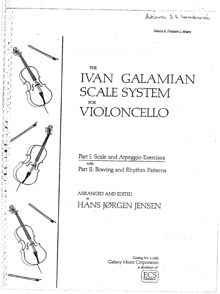 Ivan Galamian Scale System Cello PDF PDF