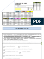 Programación de Aula Matemáticas 3º