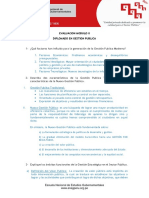 Evaluacion GP MODULO II - Diplomado Gestión Pública