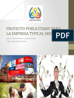 PROYECTO PUBLICITARIO PARA LA EMPRESA TYPICAL SHOP
