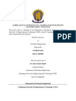 Fabrication & Controling of A Manipulator With Specific Coloured Object Detection